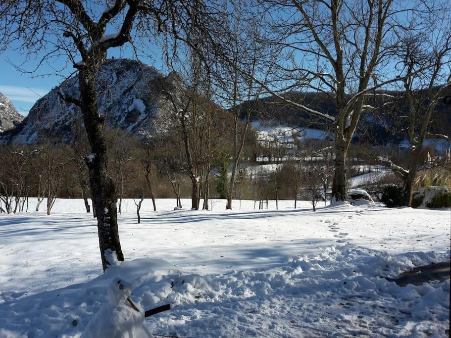 Grange En Pierres. Grand Jardin Et Belle Vue Villa Saurat Buitenkant foto